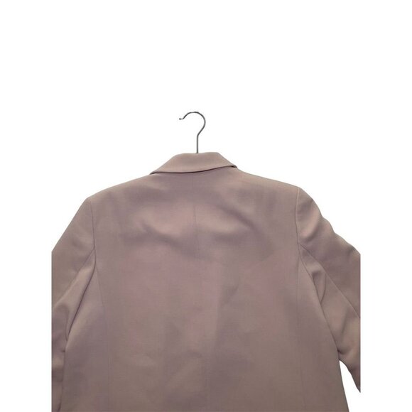 Zara Women's Beige Blazer Medium Tailored Mid-Length Jacket - Picture 11 of 16